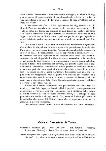 Le ferrovie italiane rivista quindicinale di dottrina, giurisprudenza, legislazione ed amministrazione ferroviaria