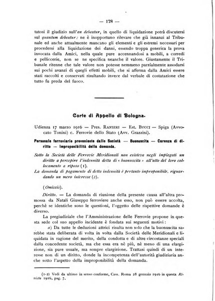 Le ferrovie italiane rivista quindicinale di dottrina, giurisprudenza, legislazione ed amministrazione ferroviaria