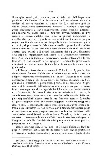 Le ferrovie italiane rivista quindicinale di dottrina, giurisprudenza, legislazione ed amministrazione ferroviaria