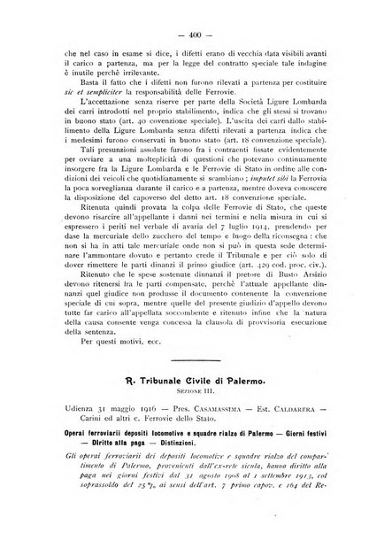 Le ferrovie italiane rivista quindicinale di dottrina, giurisprudenza, legislazione ed amministrazione ferroviaria