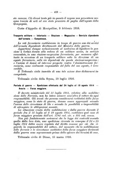 Le ferrovie italiane rivista quindicinale di dottrina, giurisprudenza, legislazione ed amministrazione ferroviaria