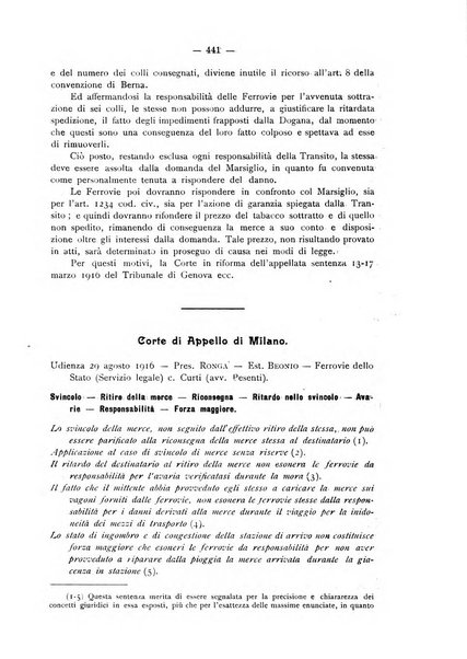 Le ferrovie italiane rivista quindicinale di dottrina, giurisprudenza, legislazione ed amministrazione ferroviaria