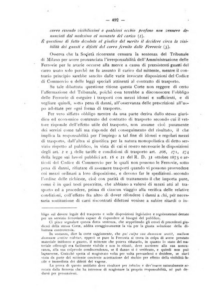 Le ferrovie italiane rivista quindicinale di dottrina, giurisprudenza, legislazione ed amministrazione ferroviaria