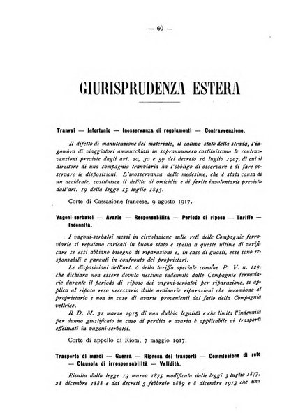 Le ferrovie italiane rivista quindicinale di dottrina, giurisprudenza, legislazione ed amministrazione ferroviaria