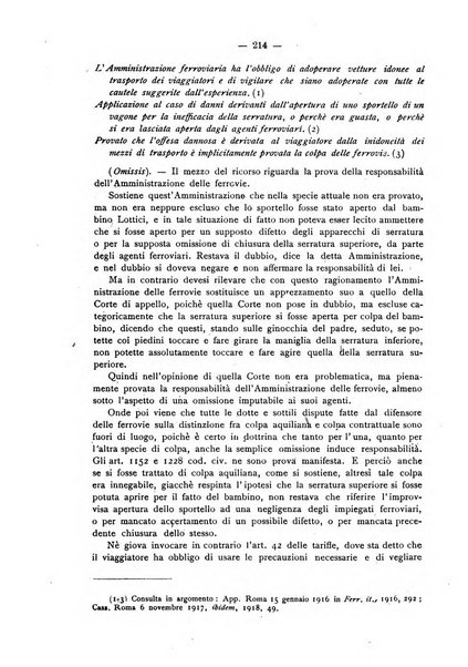 Le ferrovie italiane rivista quindicinale di dottrina, giurisprudenza, legislazione ed amministrazione ferroviaria