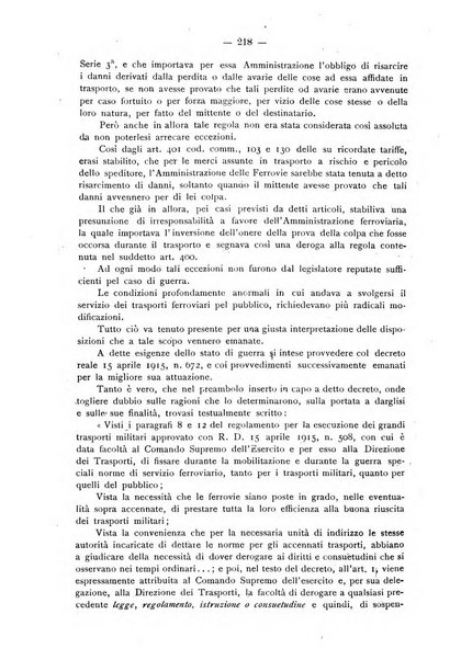 Le ferrovie italiane rivista quindicinale di dottrina, giurisprudenza, legislazione ed amministrazione ferroviaria