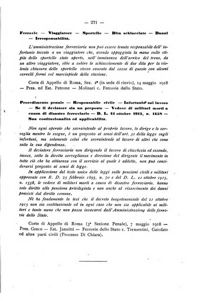 Le ferrovie italiane rivista quindicinale di dottrina, giurisprudenza, legislazione ed amministrazione ferroviaria