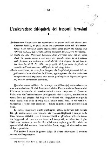 Le ferrovie italiane rivista quindicinale di dottrina, giurisprudenza, legislazione ed amministrazione ferroviaria