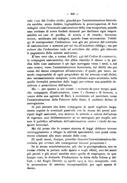 Le ferrovie italiane rivista quindicinale di dottrina, giurisprudenza, legislazione ed amministrazione ferroviaria