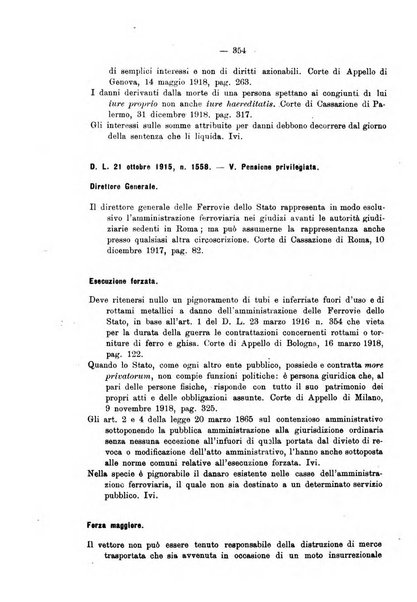 Le ferrovie italiane rivista quindicinale di dottrina, giurisprudenza, legislazione ed amministrazione ferroviaria