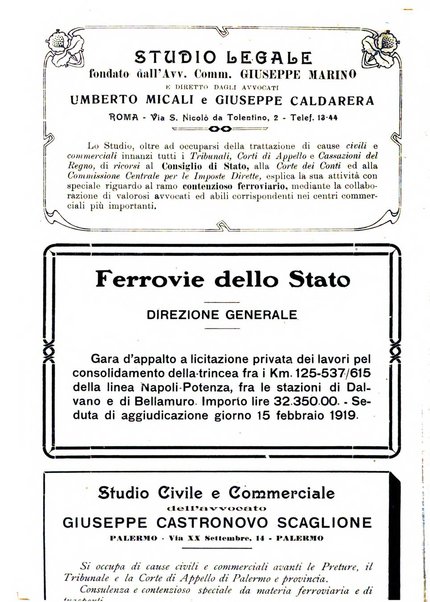 Le ferrovie italiane rivista quindicinale di dottrina, giurisprudenza, legislazione ed amministrazione ferroviaria