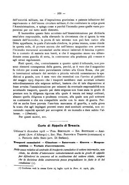 Le ferrovie italiane rivista quindicinale di dottrina, giurisprudenza, legislazione ed amministrazione ferroviaria