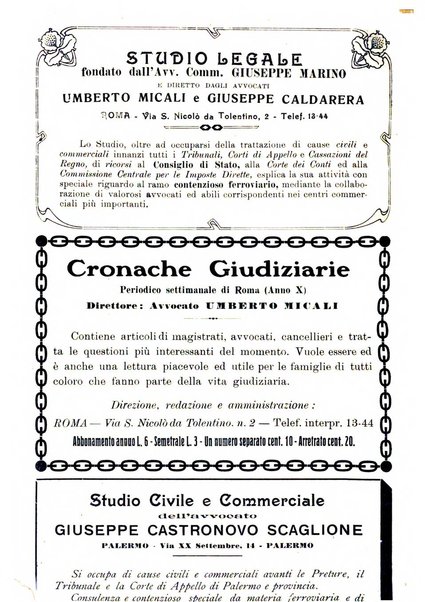 Le ferrovie italiane rivista quindicinale di dottrina, giurisprudenza, legislazione ed amministrazione ferroviaria