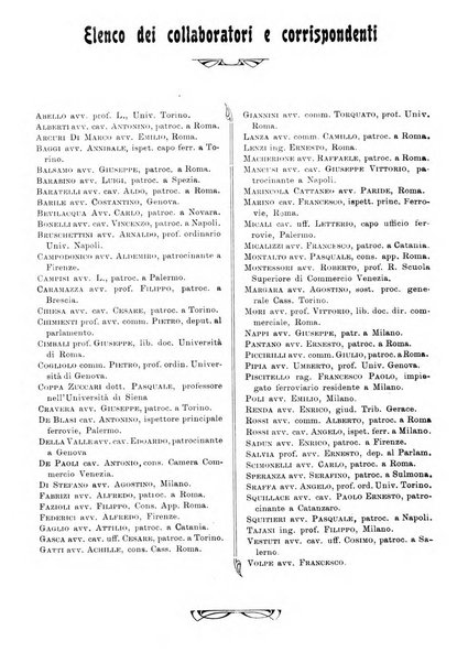 Le ferrovie italiane rivista quindicinale di dottrina, giurisprudenza, legislazione ed amministrazione ferroviaria