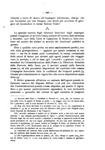 Le ferrovie italiane rivista quindicinale di dottrina, giurisprudenza, legislazione ed amministrazione ferroviaria