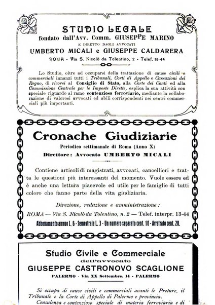 Le ferrovie italiane rivista quindicinale di dottrina, giurisprudenza, legislazione ed amministrazione ferroviaria