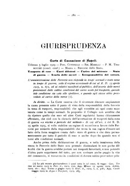 Le ferrovie italiane rivista quindicinale di dottrina, giurisprudenza, legislazione ed amministrazione ferroviaria