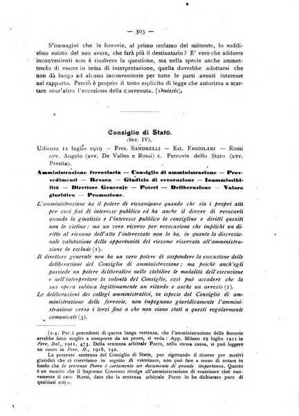 Le ferrovie italiane rivista quindicinale di dottrina, giurisprudenza, legislazione ed amministrazione ferroviaria