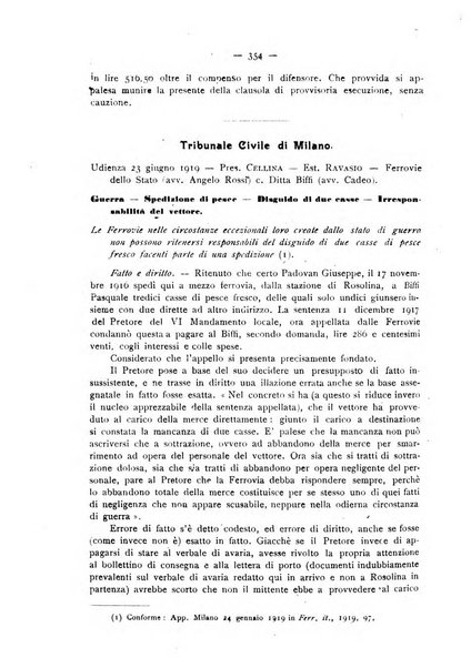 Le ferrovie italiane rivista quindicinale di dottrina, giurisprudenza, legislazione ed amministrazione ferroviaria