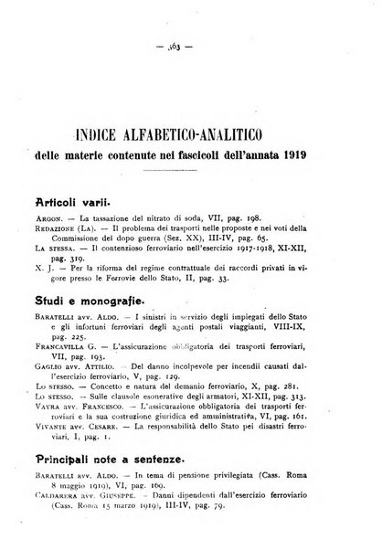 Le ferrovie italiane rivista quindicinale di dottrina, giurisprudenza, legislazione ed amministrazione ferroviaria