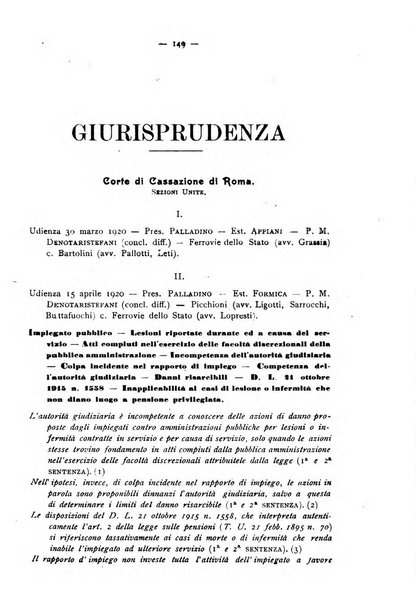 Le ferrovie italiane rivista quindicinale di dottrina, giurisprudenza, legislazione ed amministrazione ferroviaria