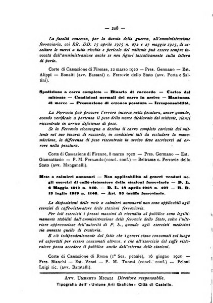 Le ferrovie italiane rivista quindicinale di dottrina, giurisprudenza, legislazione ed amministrazione ferroviaria