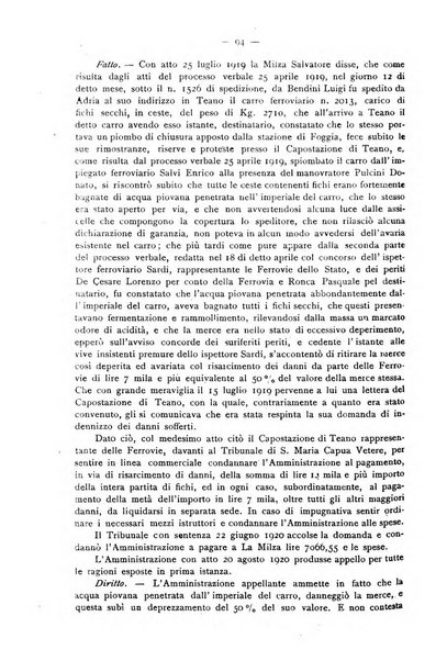 Le ferrovie italiane rivista quindicinale di dottrina, giurisprudenza, legislazione ed amministrazione ferroviaria