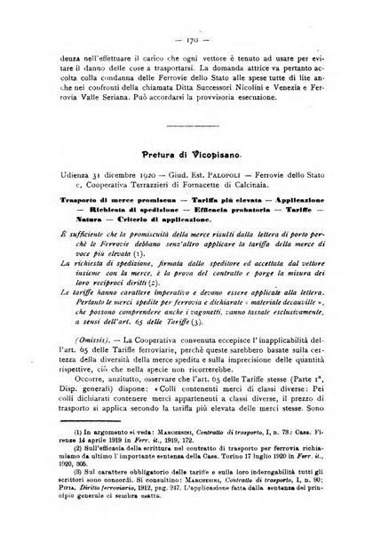 Le ferrovie italiane rivista quindicinale di dottrina, giurisprudenza, legislazione ed amministrazione ferroviaria