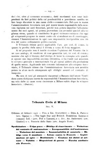 Le ferrovie italiane rivista quindicinale di dottrina, giurisprudenza, legislazione ed amministrazione ferroviaria