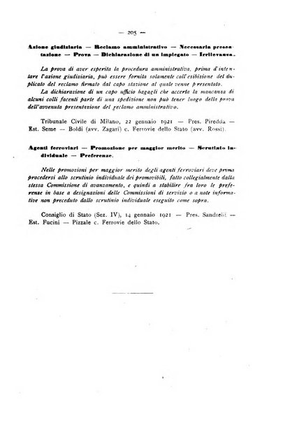 Le ferrovie italiane rivista quindicinale di dottrina, giurisprudenza, legislazione ed amministrazione ferroviaria