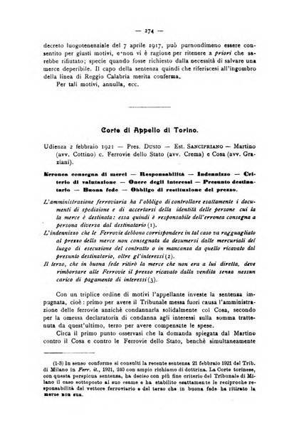 Le ferrovie italiane rivista quindicinale di dottrina, giurisprudenza, legislazione ed amministrazione ferroviaria