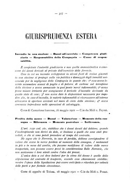 Le ferrovie italiane rivista quindicinale di dottrina, giurisprudenza, legislazione ed amministrazione ferroviaria