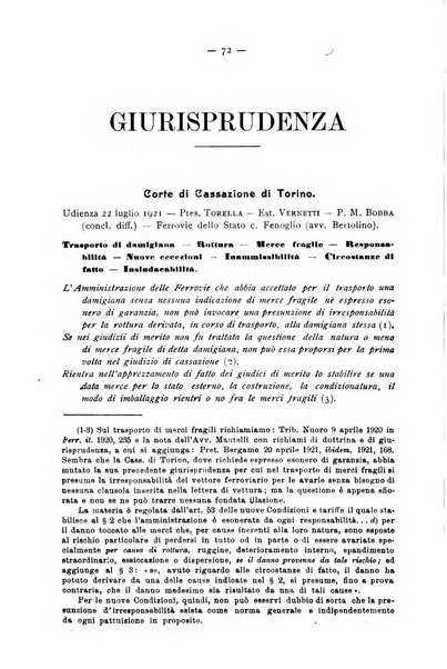 Le ferrovie italiane rivista quindicinale di dottrina, giurisprudenza, legislazione ed amministrazione ferroviaria