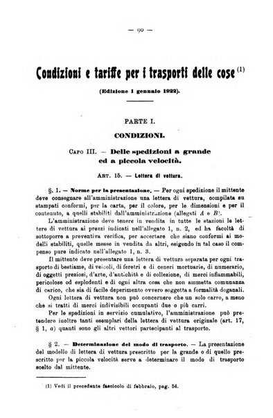 Le ferrovie italiane rivista quindicinale di dottrina, giurisprudenza, legislazione ed amministrazione ferroviaria