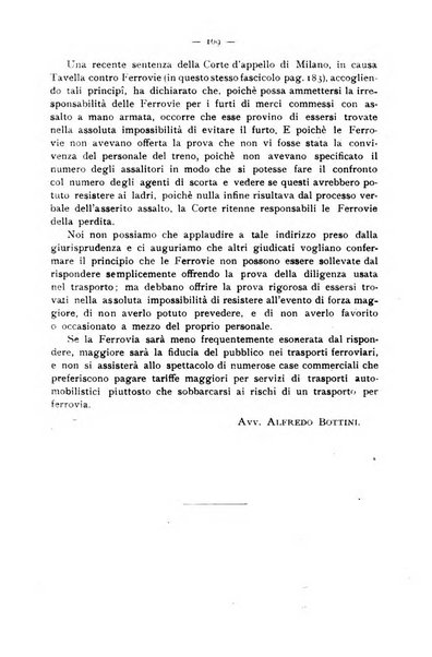 Le ferrovie italiane rivista quindicinale di dottrina, giurisprudenza, legislazione ed amministrazione ferroviaria