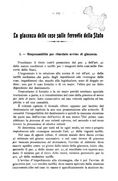 Le ferrovie italiane rivista quindicinale di dottrina, giurisprudenza, legislazione ed amministrazione ferroviaria