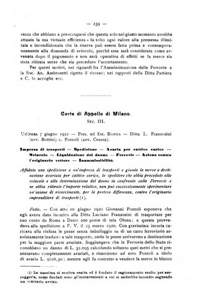 Le ferrovie italiane rivista quindicinale di dottrina, giurisprudenza, legislazione ed amministrazione ferroviaria