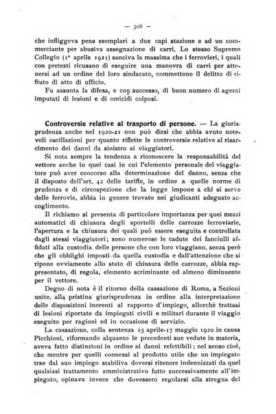 Le ferrovie italiane rivista quindicinale di dottrina, giurisprudenza, legislazione ed amministrazione ferroviaria