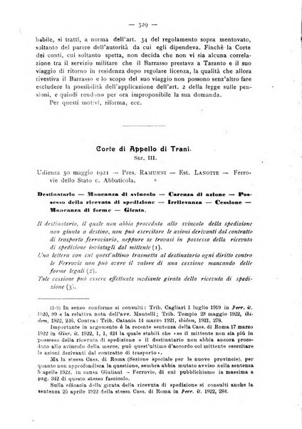 Le ferrovie italiane rivista quindicinale di dottrina, giurisprudenza, legislazione ed amministrazione ferroviaria