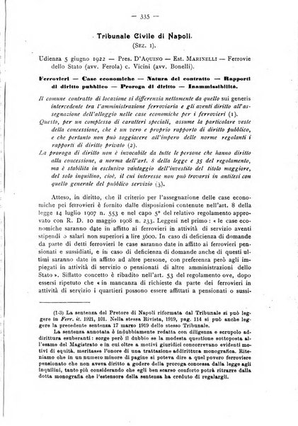 Le ferrovie italiane rivista quindicinale di dottrina, giurisprudenza, legislazione ed amministrazione ferroviaria