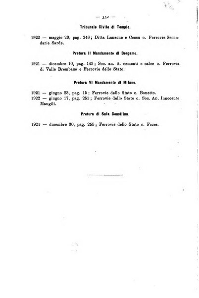 Le ferrovie italiane rivista quindicinale di dottrina, giurisprudenza, legislazione ed amministrazione ferroviaria