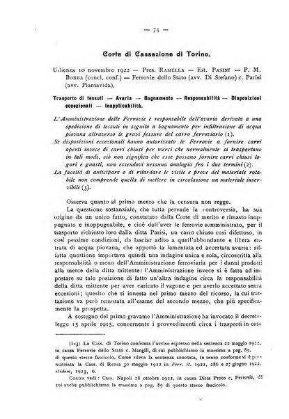 Le ferrovie italiane rivista quindicinale di dottrina, giurisprudenza, legislazione ed amministrazione ferroviaria