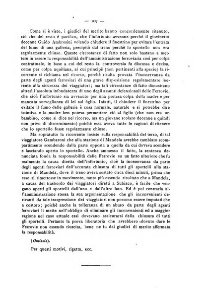 Le ferrovie italiane rivista quindicinale di dottrina, giurisprudenza, legislazione ed amministrazione ferroviaria