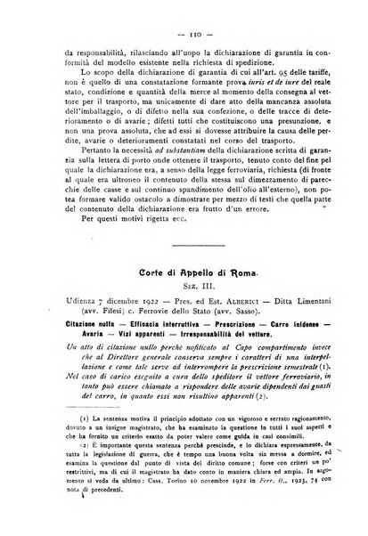 Le ferrovie italiane rivista quindicinale di dottrina, giurisprudenza, legislazione ed amministrazione ferroviaria