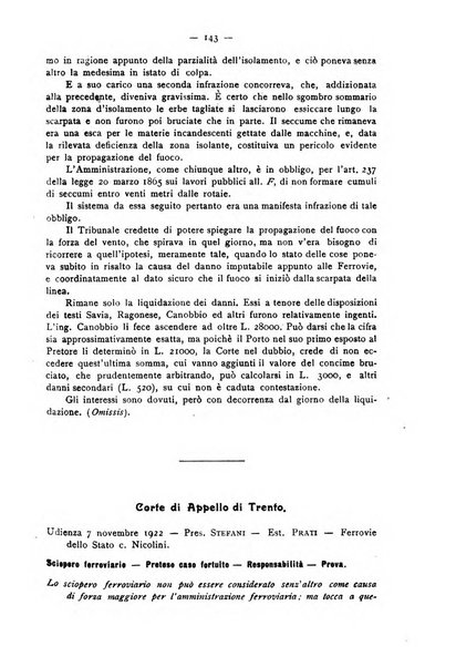 Le ferrovie italiane rivista quindicinale di dottrina, giurisprudenza, legislazione ed amministrazione ferroviaria