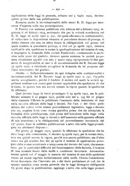 Le ferrovie italiane rivista quindicinale di dottrina, giurisprudenza, legislazione ed amministrazione ferroviaria