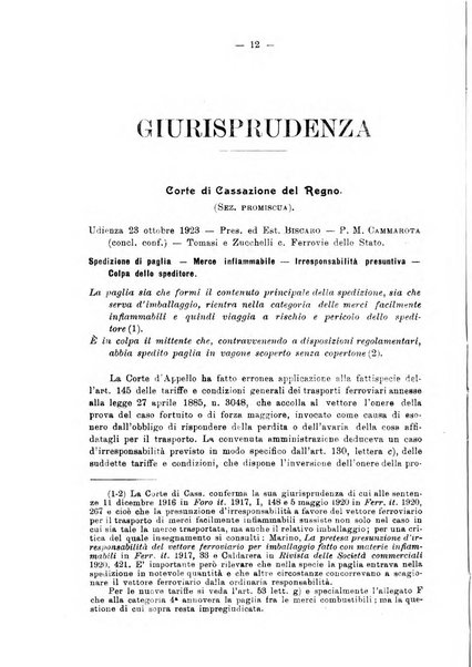 Le ferrovie italiane rivista quindicinale di dottrina, giurisprudenza, legislazione ed amministrazione ferroviaria