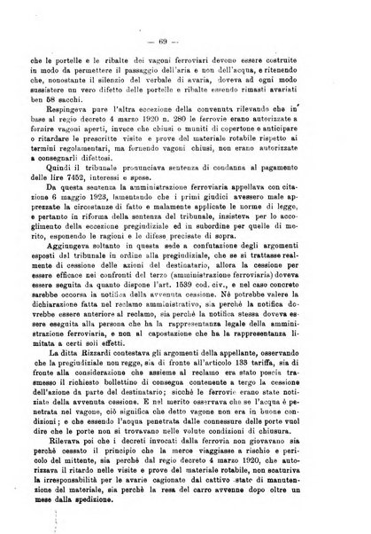 Le ferrovie italiane rivista quindicinale di dottrina, giurisprudenza, legislazione ed amministrazione ferroviaria