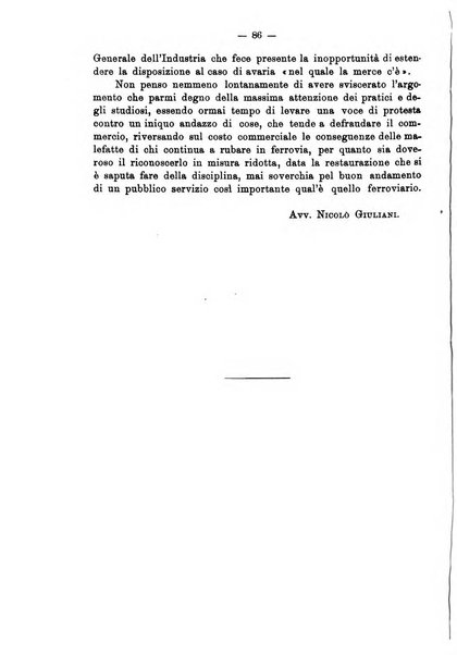 Le ferrovie italiane rivista quindicinale di dottrina, giurisprudenza, legislazione ed amministrazione ferroviaria