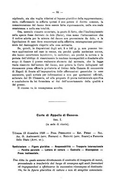 Le ferrovie italiane rivista quindicinale di dottrina, giurisprudenza, legislazione ed amministrazione ferroviaria